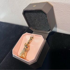 Juicy Couture 3D Golden Scottie Dog Doggy Bracelet Charm Vintage Jewelry